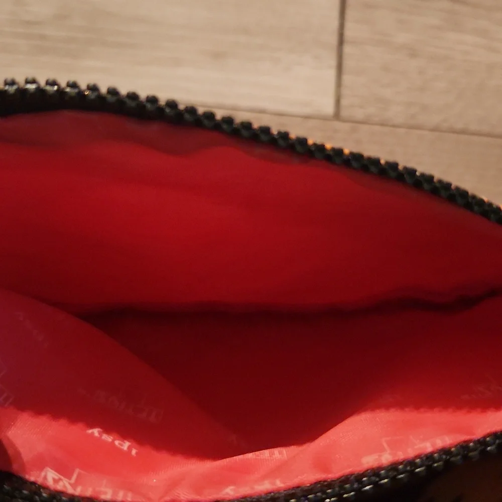 Ipsy Orange Tetris Travel Makeup Bag
